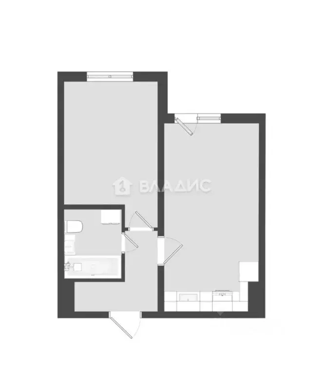 1-к кв. Липецкая область, Липецк ул. Перова, 2Д (39.48 м) - Фото 2