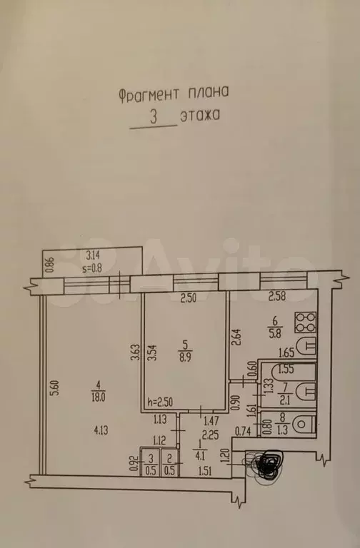 2-к. квартира, 41,2 м, 3/5 эт. - Фото 0