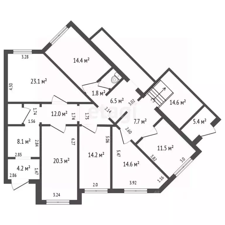 Офис в Санкт-Петербург 1-й Рабфаковский пер., 3 (172 м) - Фото 2