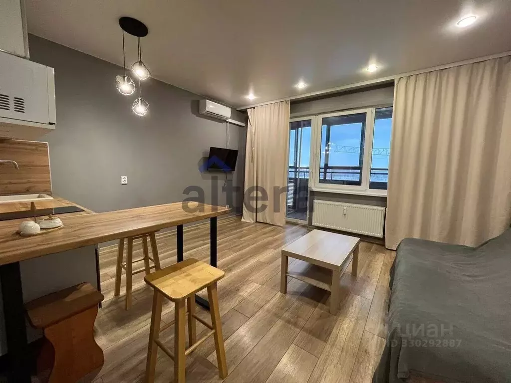 Студия Татарстан, Казань ул. Сабира Ахтямова, 1к2 (32.0 м) - Фото 2