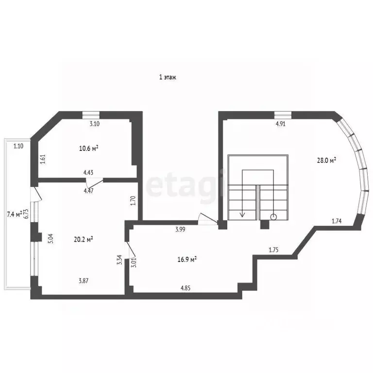 Торговая площадь в Крым, Ялта ул. Щорса, 34 (236 м) - Фото 2