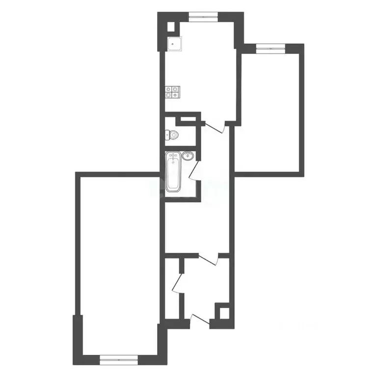 2-к кв. Тульская область, Тула просп. Ленина, 157 (71.2 м) - Фото 1