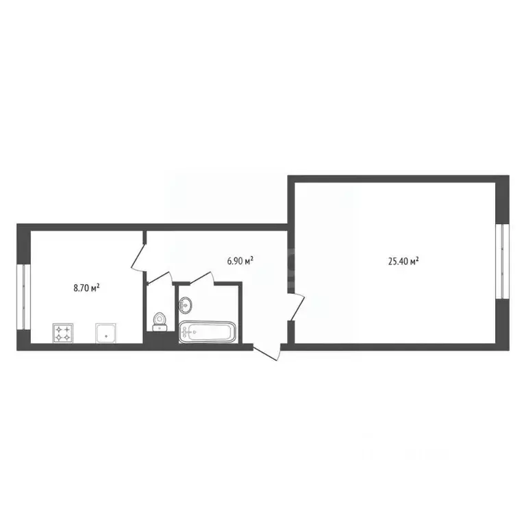 1-к кв. Красноярский край, Красноярск Свердловская ул., 139 (40.4 м) - Фото 2