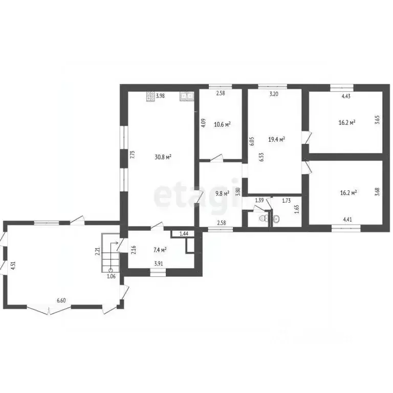 Дом в Кемеровская область, Новокузнецк Озерная ул. (132 м) - Фото 2