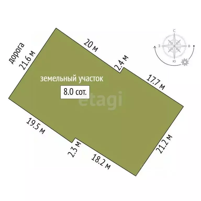 Участок в Татарстан, Альметьевск ул. Петра Хузангая, 35 (8.0 сот.) - Фото 2