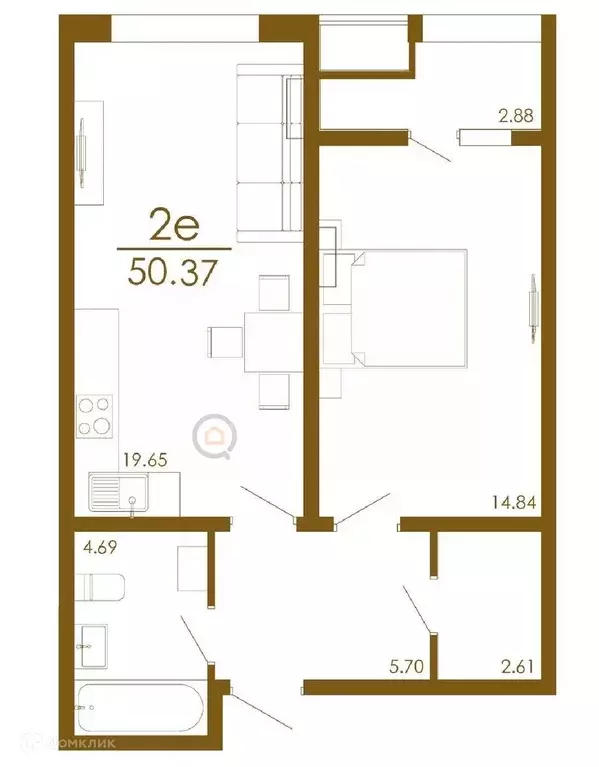 Продаётся 2-к квартира, 51 м - Фото 0