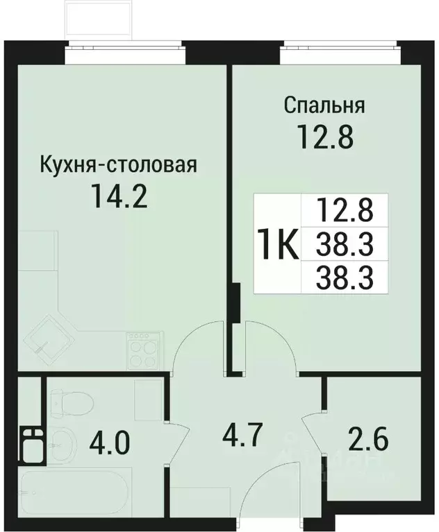 1-к кв. Московская область, Люберцы городской округ, Малаховка пгт Дом ... - Фото 0