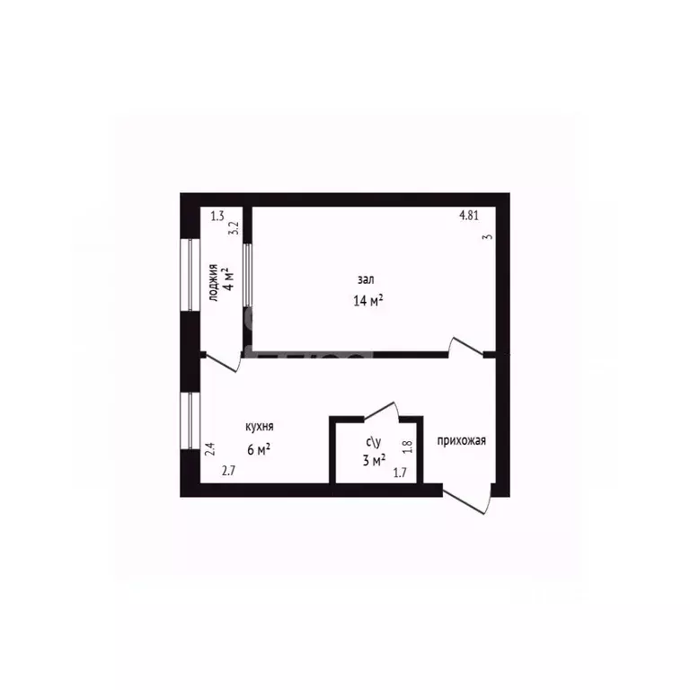 1-к кв. Дагестан, Дербент ул. Оскара, 20 (38.0 м) - Фото 2