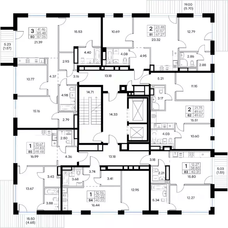 3-к кв. Татарстан, Казань Глоракс Премиум Экосити жилой комплекс ... - Фото 2