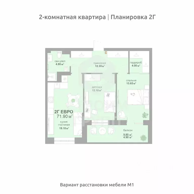 2-к кв. Владимирская область, Владимир Текстильщик СНТ,  (71.9 м) - Фото 0