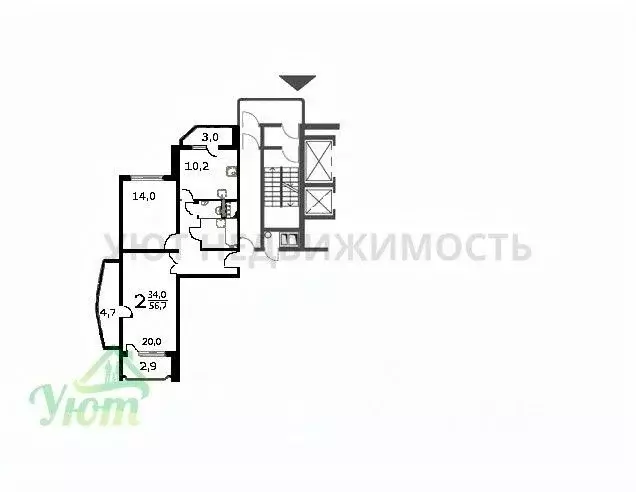 2-к кв. Московская область, Люберцы Красная Горка мкр, ул. ... - Фото 2