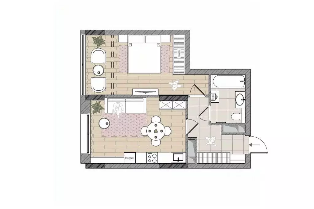2-к кв. Кировская область, Киров Мелькомбинатовский проезд, 3 (48.7 м) - Фото 1
