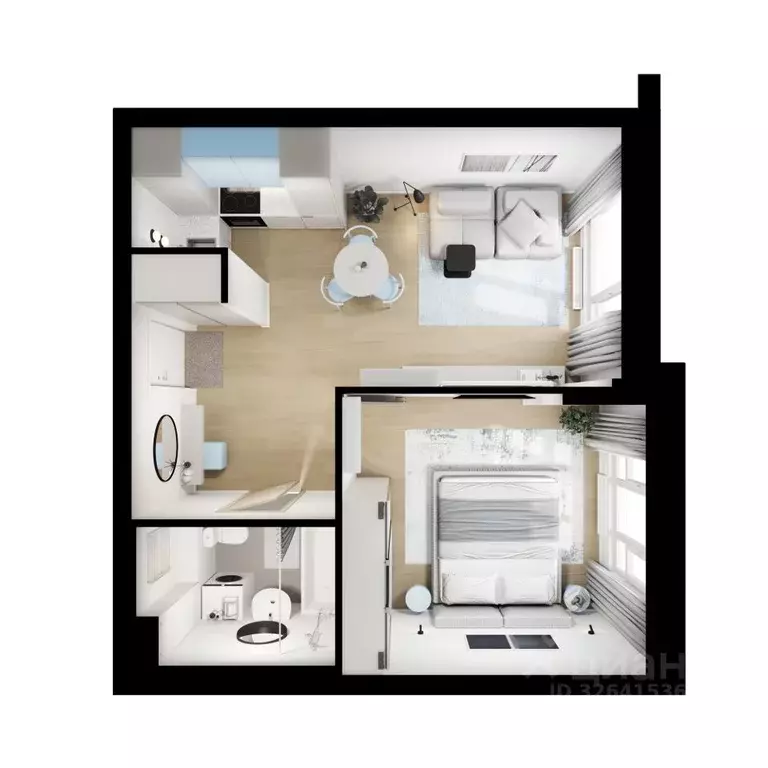 1-к кв. Московская область, Котельники Парковый мкр, Белая Дача Парк ... - Фото 2