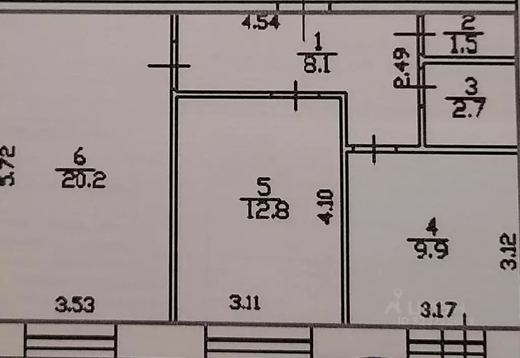 2-к кв. Новгородская область, Великий Новгород Озерная ул., 14к1 (55.6 ... - Фото 2