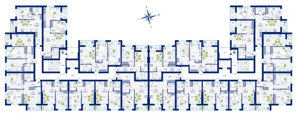 1-к кв. Калининградская область, Зеленоградск  (35.12 м) - Фото 1