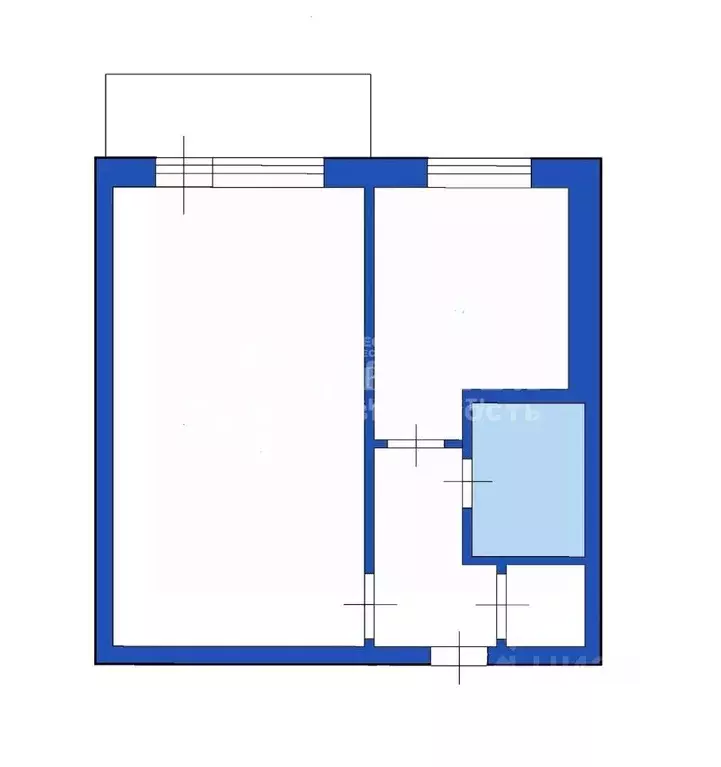 1-к кв. Кемеровская область, Междуреченск просп. 50 лет Комсомола, 29 ... - Фото 2