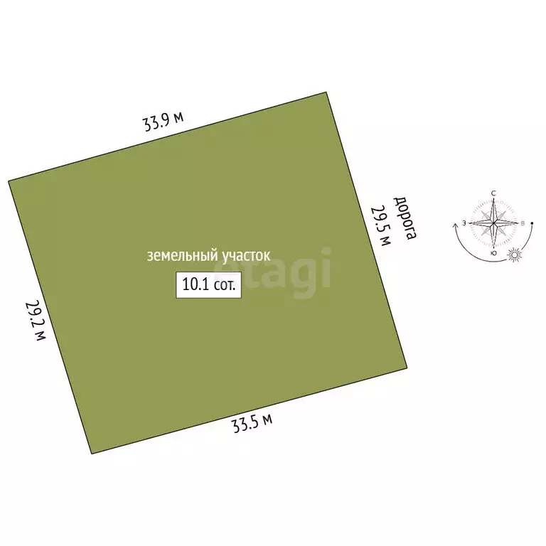 Участок в Абдрахманово, улица А. Тагирова (10 м) - Фото 1