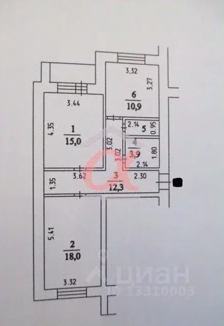 2-к кв. Кемеровская область, Кемерово ул. Юрия Двужильного, 36 (62.1 ... - Фото 1