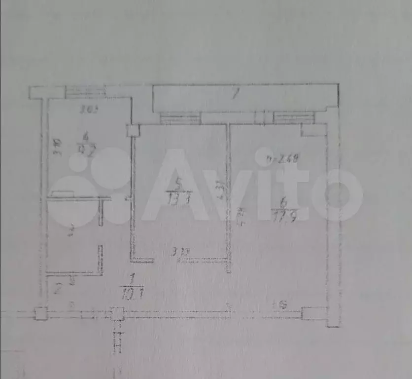 2-к. квартира, 55,9 м, 5/5 эт. - Фото 0