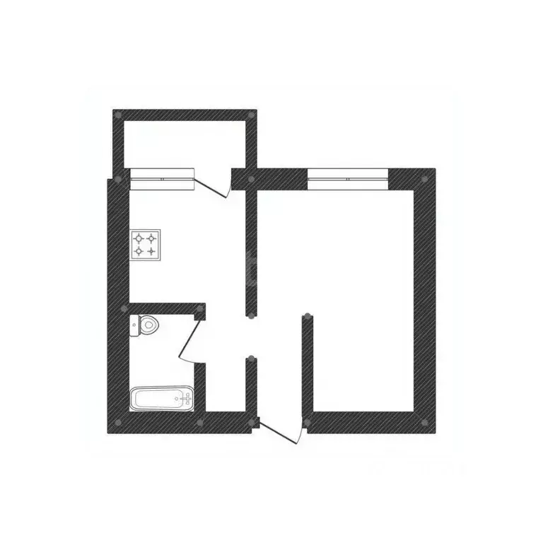 1-к кв. Смоленская область, Смоленск пос. Пронино, 7 (27.0 м) - Фото 2