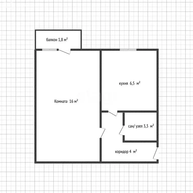 1-комнатная квартира: Майкоп, Кирпичная улица, 73 (29.8 м) - Фото 1