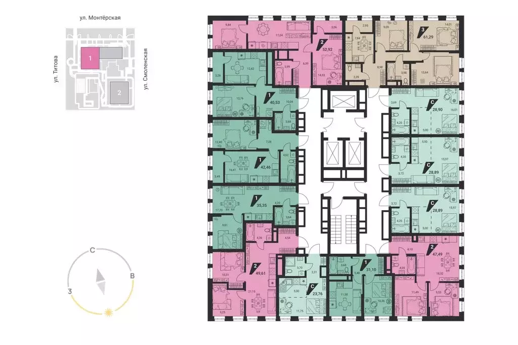 Квартира-студия: Екатеринбург, Монтёрская улица, 8 (28.89 м) - Фото 0