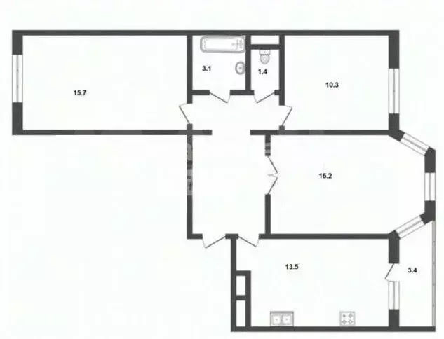 3-к кв. Орловская область, Орел Наугорское ш., 96 (71.4 м) - Фото 2