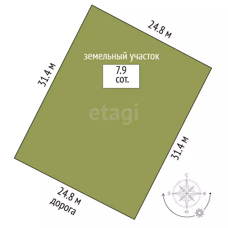 Участок в село Ишеево, Юрматинская улица (790 м) - Фото 0