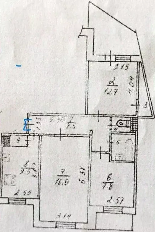 3-к кв. Крым, Симферополь ул. Куйбышева, 31 (66.0 м) - Фото 2