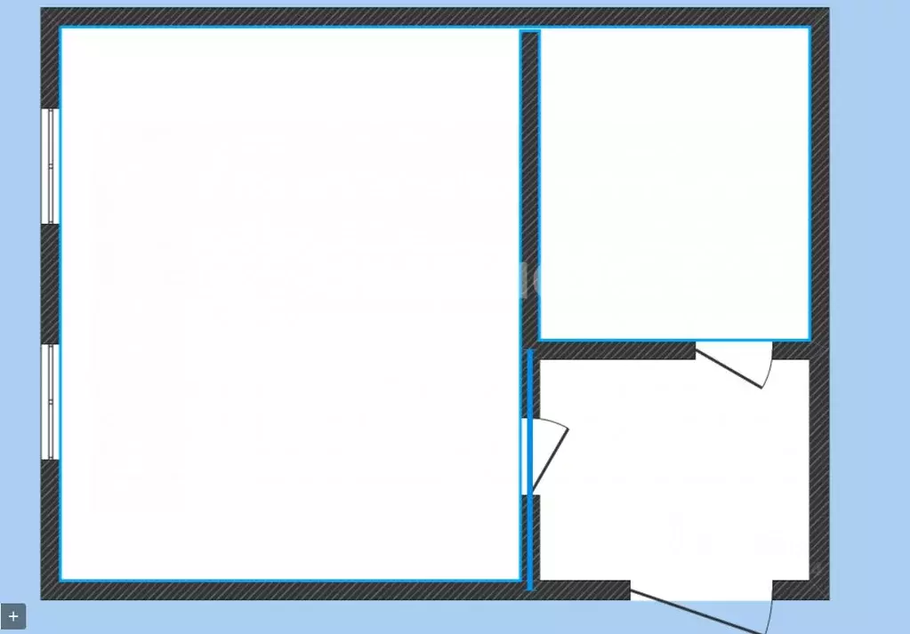 1-к кв. Липецкая область, Липецк ул. Циолковского, 7/1 (23.7 м) - Фото 2