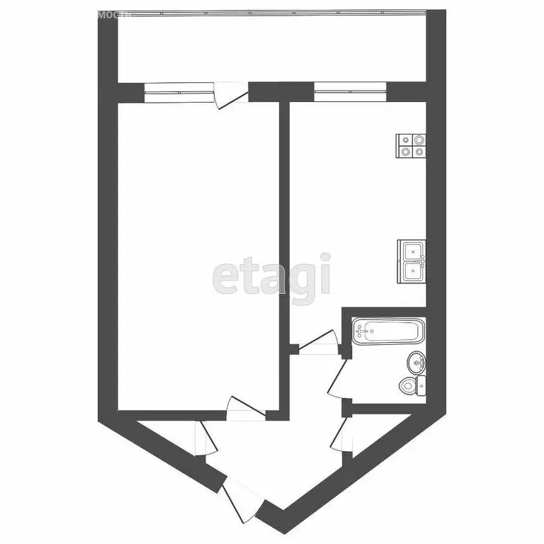 1-комнатная квартира: Тверь, Петербургское шоссе, 82/2 (55.2 м) - Фото 1