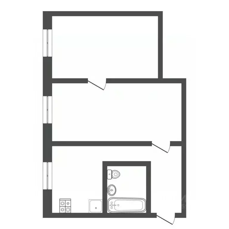 2-к кв. Тульская область, Тула ул. Макса Смирнова, 107 (40.6 м) - Фото 2