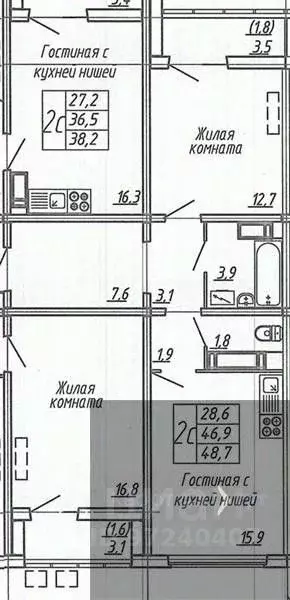 1-к кв. Воронежская область, Воронеж ул. Шишкова, 140Б/6 (49.2 м) - Фото 0