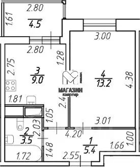 1-к кв. Ленинградская область, Кудрово г. Всеволожский район, ... - Фото 2