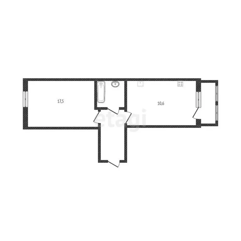 1-комнатная квартира: Белгород, улица Семёна Чайкина, 23 (36.8 м) - Фото 1