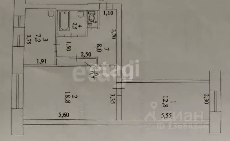 2-к кв. Хабаровский край, Комсомольский район, с. Хурба ул. Гайдара, ... - Фото 0