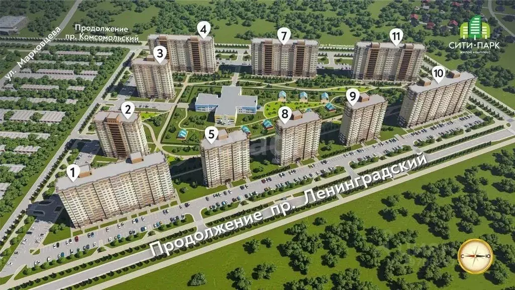 2-к кв. Кемеровская область, Кемерово 72А мкр, 1 (44.4 м) - Фото 0