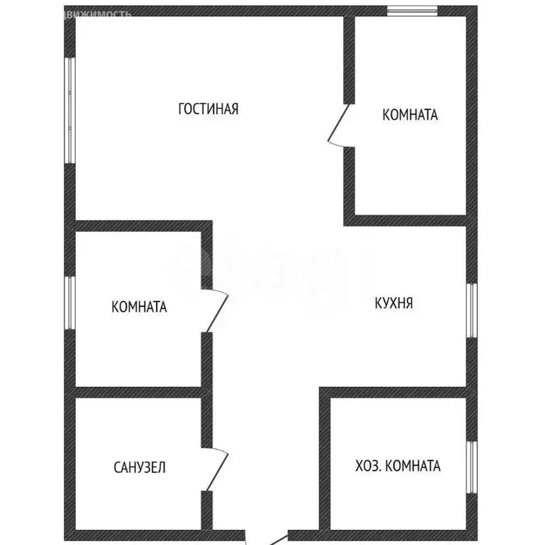 Дом в село Городок, Молодёжная улица (67 м) - Фото 1