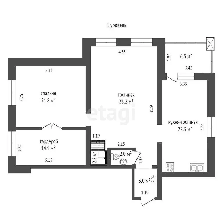 3-комнатная квартира: Тюмень, Депутатская улица, 80к2 (211 м) - Фото 1