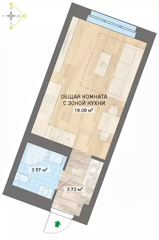 Студия Свердловская область, Екатеринбург ул. Николая Кичигина, 7/3 ... - Фото 0