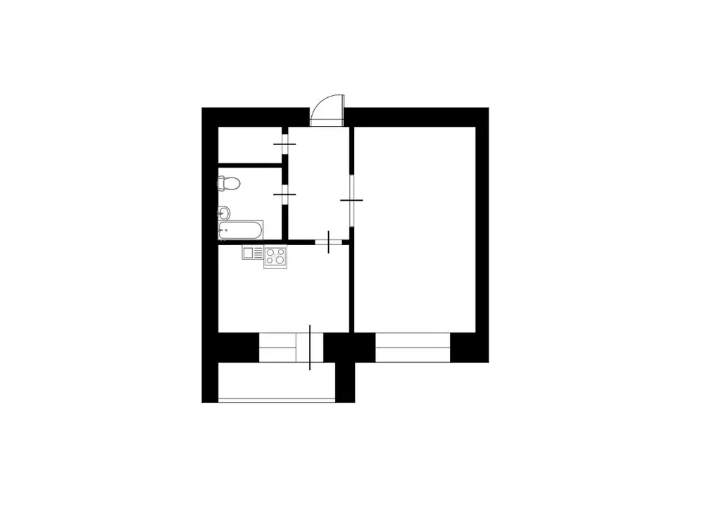 1-к кв. Новосибирская область, Новосибирск Академгородок мкр, ул. ... - Фото 2