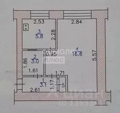 1-к кв. Чувашия, Новочебоксарск ул. Терешковой, 20 (29.1 м) - Фото 1