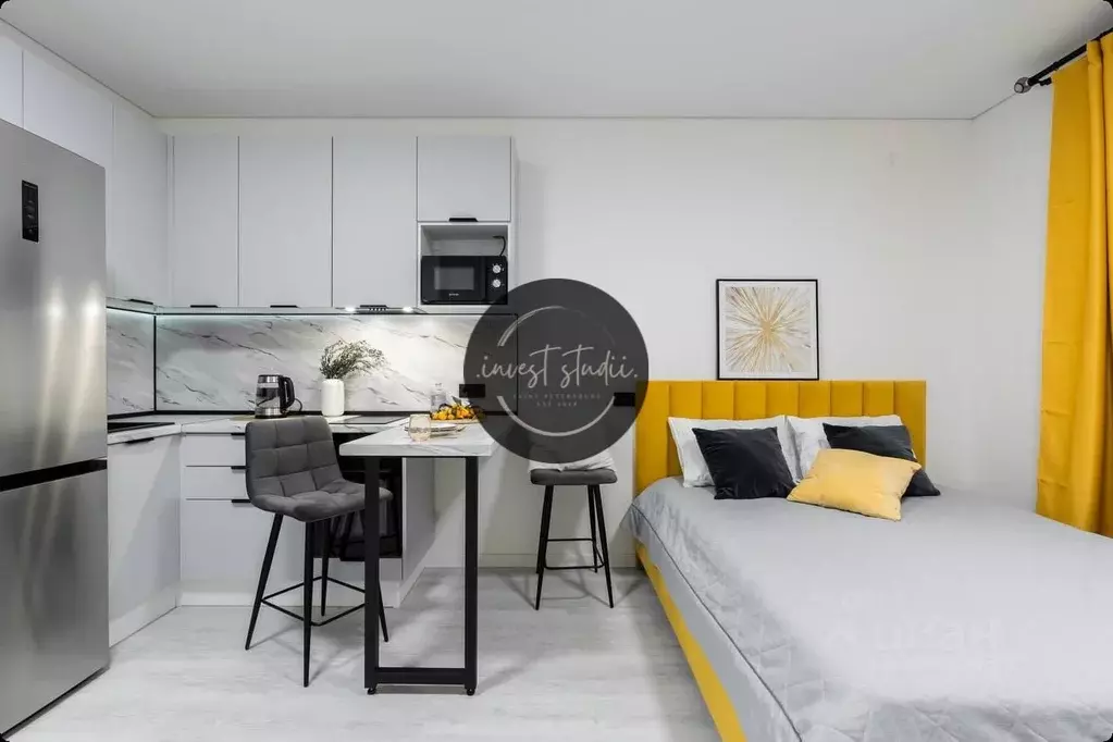 Студия Санкт-Петербург Московский просп., 32 (21.3 м) - Фото 1