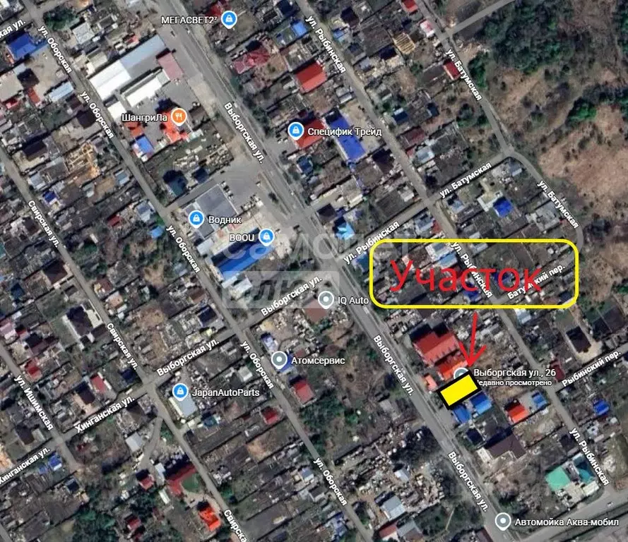 Участок в Хабаровский край, Хабаровск Выборгская ул., 26 (7.0 сот.) - Фото 0