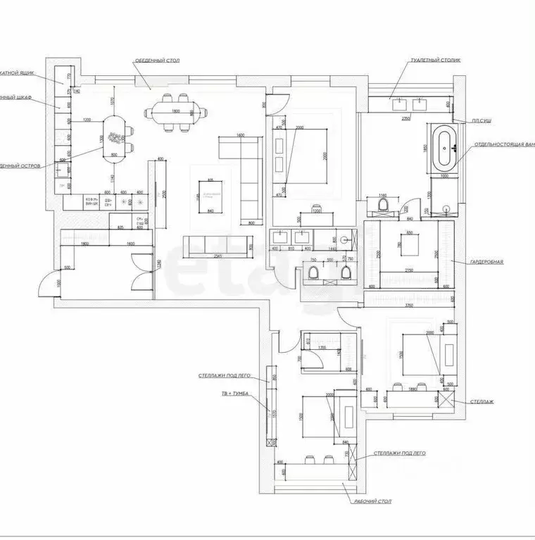 4-к кв. Татарстан, Казань Чистопольская ул., 86/10 (123.9 м) - Фото 1