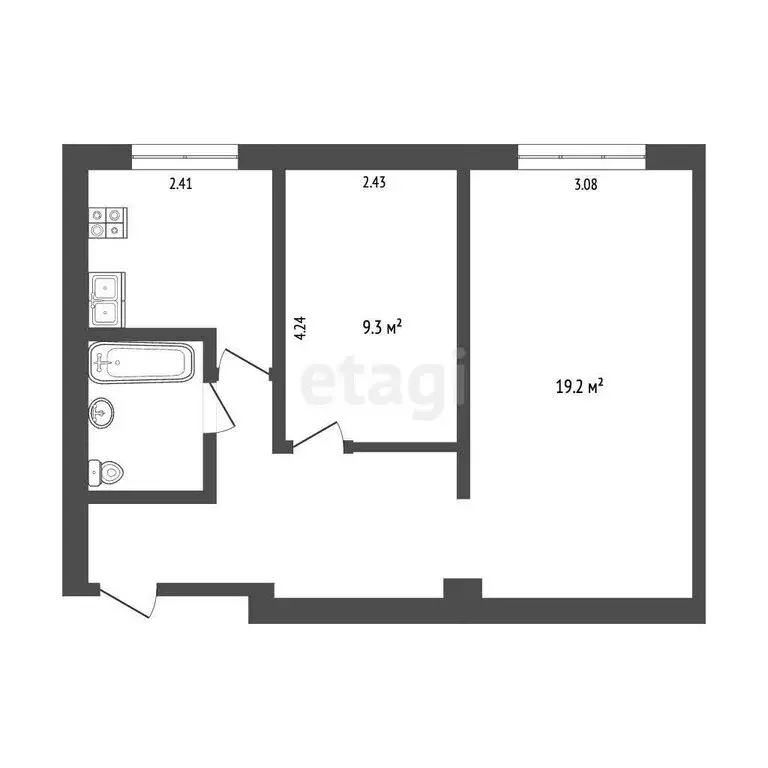 2-комнатная квартира: Москва, Коровинское шоссе, 20к1 (44 м) - Фото 0