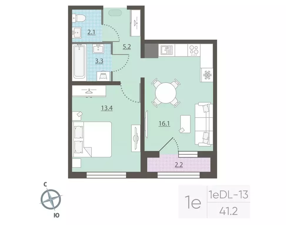 1-к кв. Свердловская область, Екатеринбург Центральный жилрайон, Азина ... - Фото 2