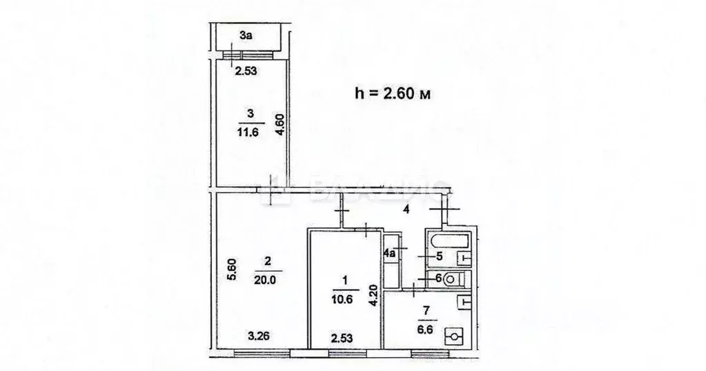 3-к кв. Москва Веерная ул., 3К4 (56.0 м) - Фото 2