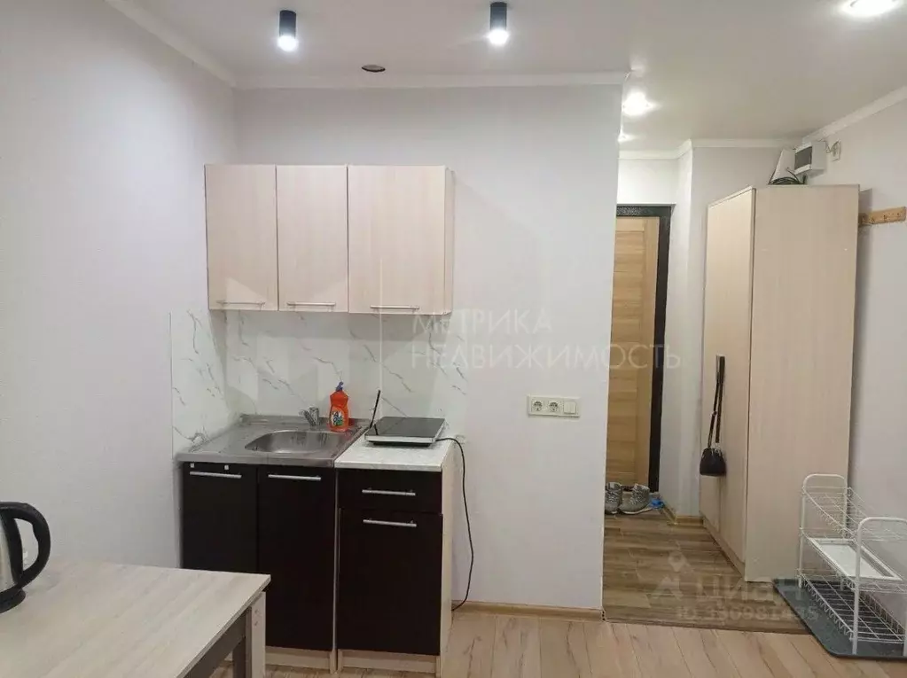Студия Тюменская область, Тюмень ул. Самарцева, 19В (15.0 м) - Фото 1