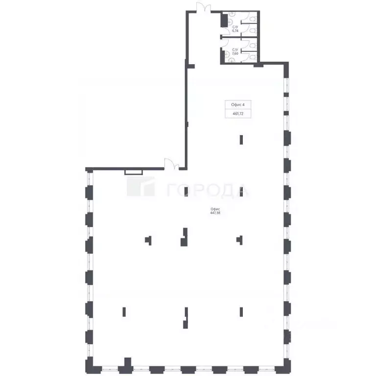 Офис в Новосибирская область, Новосибирск ул. Дуси Ковальчук, 246 (461 ... - Фото 2